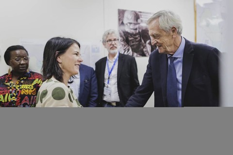 (L-R) Annalena Bärbock (Alliance 90/The Greens), Federal Foreign Minister, and Nicholas Haysom,