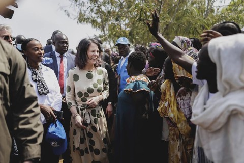 Annalena Bärbock (Alliance 90/The Greens), Federal Foreign Minister, photographed during a visit to