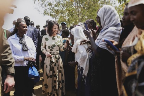 Annalena Bärbock (Alliance 90/The Greens), Federal Foreign Minister, photographed during a visit to