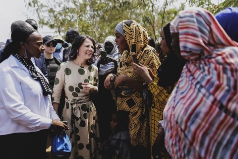 Annalena Bärbock (Alliance 90/The Greens), Federal Foreign Minister, photographed during a visit to