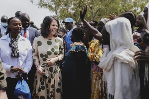 Annalena Bärbock (Alliance 90/The Greens), Federal Foreign Minister, photographed during a visit to