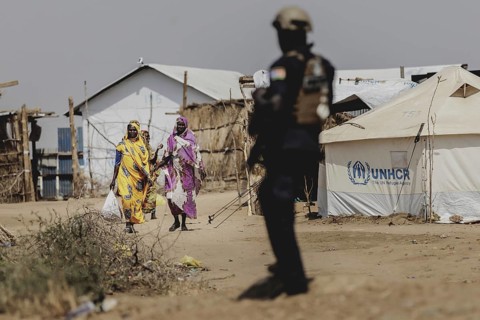 Residents of the Gorom refugee settlement southwest of Juba, 26 Jan. 2024 / Photographed on behalf