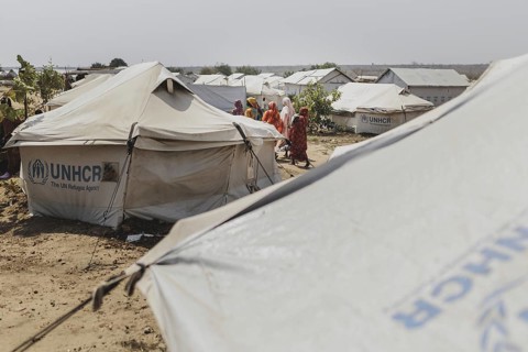 Residents of the Gorom refugee settlement southwest of Juba, 26 Jan. 2024 / Photographed on behalf
