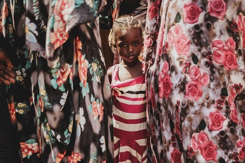 A girl from Sudan, photographed in the Gorom refugee settlement southwest of Juba, 26 Jan. 2024 /