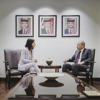 (L-R) Annalena Bärbock (Alliance 90/The Greens), Federal Foreign Minister, and Ayman Safadi,