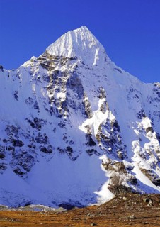 Wedge Peak from Pang Pema in the Kangchenjunga region of east Nepal