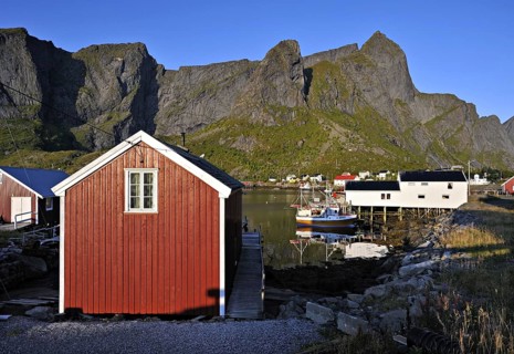 The town of Reine in the early morning, Lofoten Islands, north-west Norway