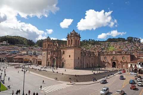 Historic Cathedral of Cusco or Cathedral Basilica of the Assumption of the Virgin Mary at Plaza de