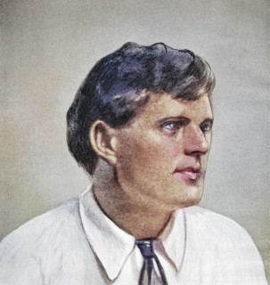 Jack London, 1876-1916, American writer. From the book The Masterpiece Library of Short Stories,
