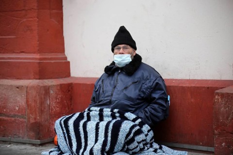 Mannheim, December 2020: Homeless in times of corona. The coronavirus pandemic is exacerbating the