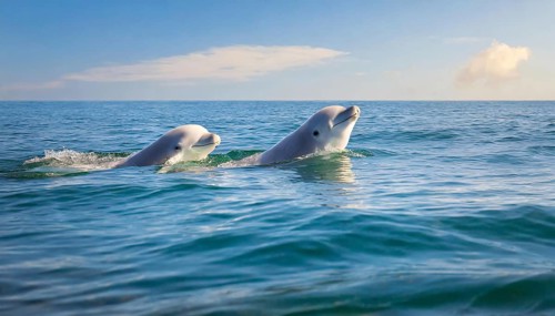 KI generated, animal, animals, mammal, mammals, biotope, habitat, two, female with young, foraging,