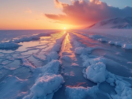 Salt lake for lithium extraction in South America, AI generated
