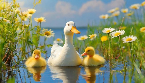 KI generated, animal, animals, bird, birds, biotope, habitat, one, single animal, foraging,
