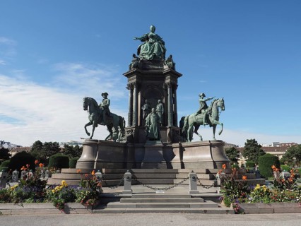 Maria Theresia monument in Vienna, Austria, Europe