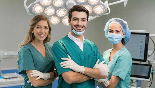 AI generated, RF, woman, woman, man, doctor, doctor team, team, 30, years, attractive, attractive,