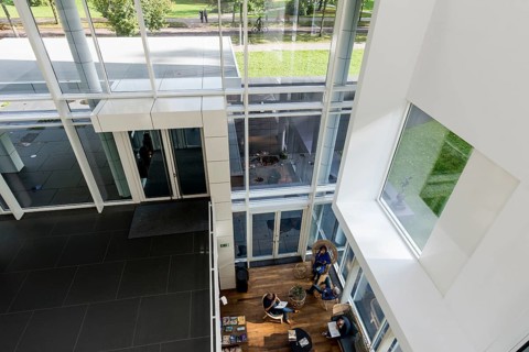 Interior view, Museum Frieder Burda, artworks by Karin Kneffel, architect Richard Meier,