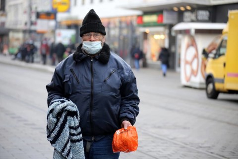 Mannheim, December 2020: Homeless in times of corona. The coronavirus pandemic is exacerbating the