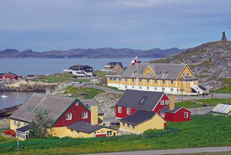 Old town of Nuuk, Greenlandic capital, Greenland, Denmark, North America