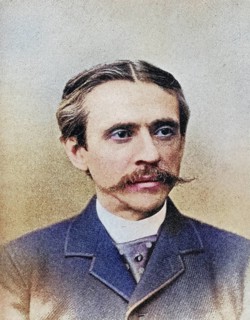 Frank Stockton, 1834-1902, American author. From the book The Masterpiece Library of Short Stories,