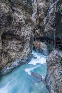 Partnachklamm Gorge, Garmisch-Partenkirchen, Upper Bavaria, Bavaria, Germany, Europe