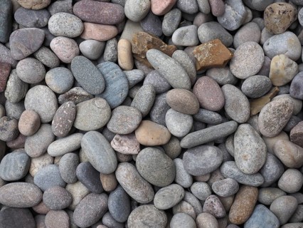 Grey cobblestone texture background