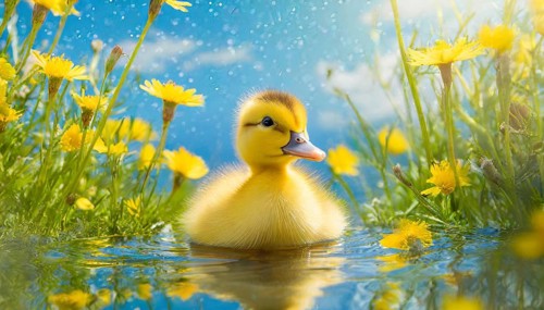KI generated, animal, animals, bird, birds, biotope, habitat, one, single animal, foraging,