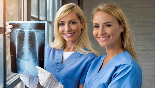 KI generated, RF, woman, woman, two, female, doctor, doctor team, team, 30+, years, attractive,