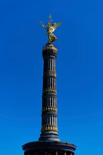 The Victory Column on the Strasse des 17. Juni, monument, sculpture, golden, gold, angel, sight,