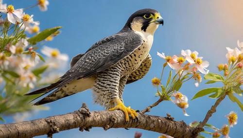 KI generated, animal, animals, bird, birds, biotope, habitat, a, individual, sits, branch, perch,