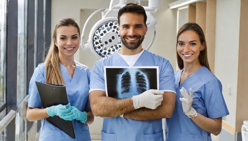 KI generated, RF, woman, woman, man, doctor, medical, medical team, team, 30+, years, attractive,