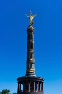 The Victory Column on the Strasse des 17. Juni, monument, sculpture, golden, gold, angel, sight,