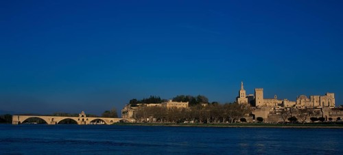 Pont St.-Benetzet and Palace of the Popes, Avignon, Provence, France, Europe