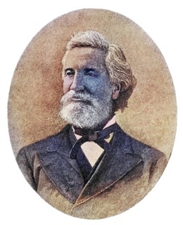 John Townsend Trowbridge, 1827-1916, American author. From the book The Masterpiece Library of
