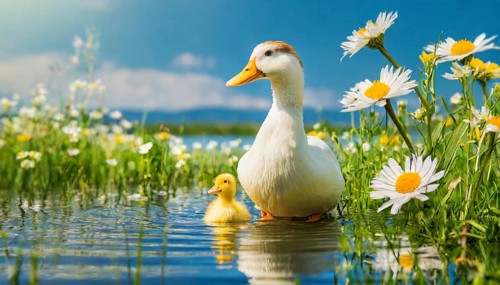 KI generated, animal, animals, bird, birds, biotope, habitat, one, single animal, foraging,