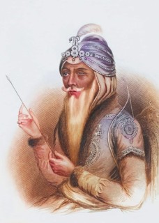 Maharaja Ranjit Singh 1780, 1839, also known as Sher-e-Punjab or The Lion of the Punjab. From the