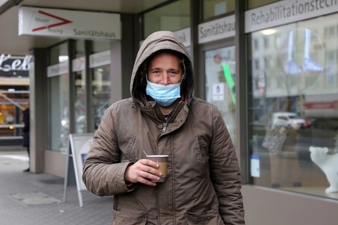 Mannheim, December 2020: Homeless in times of corona. The coronavirus pandemic is exacerbating the
