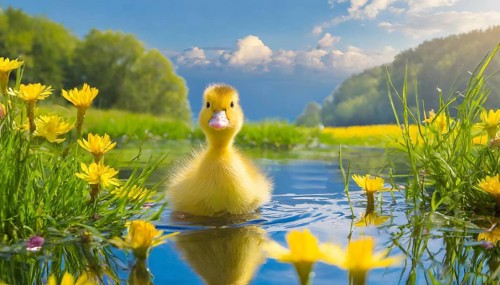 KI generated, animal, animals, bird, birds, biotope, habitat, one, single animal, foraging,