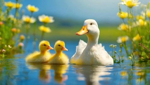KI generated, animal, animals, bird, birds, biotope, habitat, one, single animal, foraging,