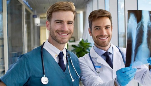 AI generated, RF, man, doctor, doctors, medical team, team, 30+, years, attractive, attractive,