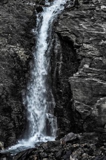 Waterfall in the mountains, environment, pure, clear, clean, nature, idyll, idyllic, flowing,