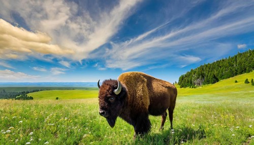 AI generated, animal, animals, mammal, mammals, biotope, habitat, one, individual, foraging,