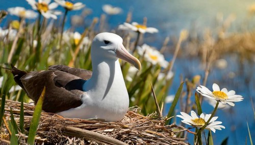 Ai generated, animal, animals, bird, birds, biotope, habitat, a, individual, swims, waters, reeds,