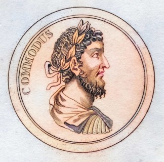 Commodus Lucius Aurelius Commodus Antoninus 161, 192 AD Roman Emperor from the book Crabbs