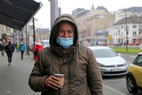 Mannheim, December 2020: Homeless in times of corona. The coronavirus pandemic is exacerbating the