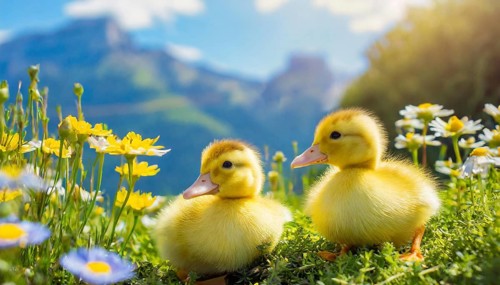 KI generated, animal, animals, bird, birds, biotope, habitat, one, single animal, foraging,