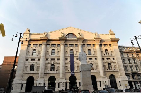 Italy's leading stock exchange, the Palazzo della Mezzanotte built in the Fascist style by Paolo