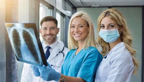 KI generated, RF, woman, woman, man, doctor, medical, medical team, team, 30+, years, attractive,
