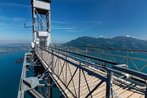 Hammetschwand lift on the Buergenstock, Lake Lucerne, Canton Niewalden, Switzerland, Lake Lucerne,