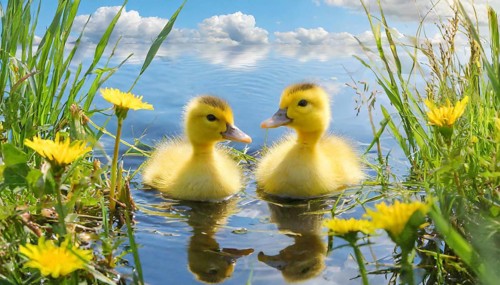 KI generated, animal, animals, bird, birds, biotope, habitat, one, single animal, foraging,