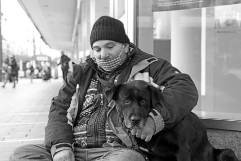 Mannheim, December 2020: Homeless in times of corona. The coronavirus pandemic is exacerbating the